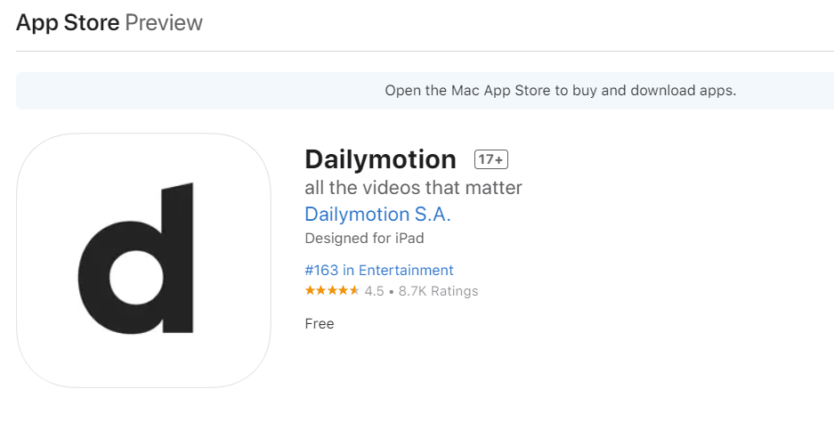Upload, view, and share videos on Dailymotion